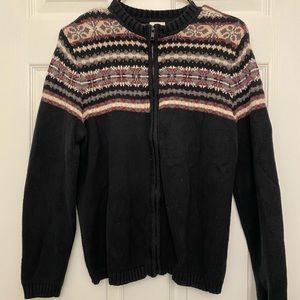 Winter sweater zip up
